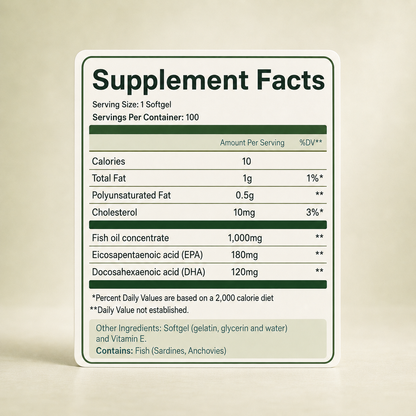 Omega — Omega-3 EPA + DHA